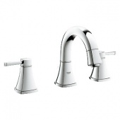 Смеситель для раковины GROHE Grandera с донным клапаном и низким изливом, 20417000 — фото, характеристики, купить в TOMSK-CLIMBO