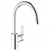 Смеситель для кухни GROHE Eurostyle Cosmopolitan с выдвижным изливом, 31126002 — фото, характеристики, купить в TOMSK-CLIMBO