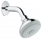 Верхний душ с кронштейном GROHE Tempesta Classic, 4 режима, диаметр 100 мм, 27870000 — фото, характеристики, купить в TOMSK-CLIMBO