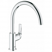 Смеситель для кухни GROHE BauCurve, высокий излив, хром (31231000) — фото, характеристики, купить в TOMSK-CLIMBO