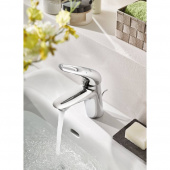 Смеситель для раковины GROHE Eurostyle new с донным клапаном, хром (33558003) — фото, характеристики, купить в TOMSK-CLIMBO
