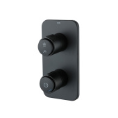 Встраиваемый смеситель с двумя выходами с управлением Push Control, черный матовый, Slide, IDDIS — фото, характеристики, купить в TOMSK-CLIMBO