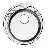 Мойка, нержавеющая сталь, полированная, D490, Suno S, IDDIS, SUN49P0i77 — фото, характеристики, купить в TOMSK-CLIMBO