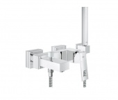 Смеситель для ванны GROHE Eurocube с душевым гарнитуром, 23141000 — фото, характеристики, купить в TOMSK-CLIMBO