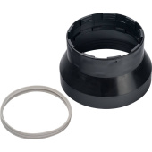STOUT Элемент дымохода адаптер пластиковый DN101/133, для гермитизации терминала при проходе через крышу — фото, характеристики, купить в TOMSK-CLIMBO