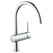 Смеситель для кухни GROHE Minta с выдвижным C-изливом, 32918DC0 — фото, характеристики, купить в TOMSK-CLIMBO