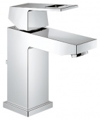 Смеситель для раковины GROHE Eurocube с донным клапаном и низким изливом, 23127000 — фото, характеристики, купить в TOMSK-CLIMBO