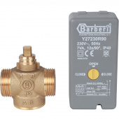 STOUT Компактный 2-Ходовой зональный клапан, сервопривод 230V, с кабелем 1м., НР 1" — фото, характеристики, купить в TOMSK-CLIMBO