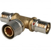 STOUT Тройник переходной 20х26х20 для металлопластиковых труб прессовой (SFP-0005-202620) — фото, характеристики, купить в TOMSK-CLIMBO