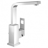 Смеситель для раковины GROHE Eurocube с донным клапаном, высоким изливом и ограничением расхода воды, 2313500E — фото, характеристики, купить в TOMSK-CLIMBO
