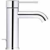 Смеситель для раковины GROHE Essence+ с низким изливом и донным клапаном, хром (23589001) — фото, характеристики, купить в TOMSK-CLIMBO