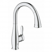 Смеситель для кухни GROHE Parkfield с выдвижным изливом/лейкой, хром (30215001) — фото, характеристики, купить в TOMSK-CLIMBO