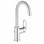 Смеситель для раковины GROHE BauLoop с донным клапаном, L-Size, хром (23763000) — фото, характеристики, купить в TOMSK-CLIMBO