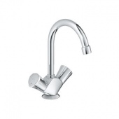 Смеситель для раковины GROHE Costa L с донным клапаном и высоким С-изливом, 21375001 — фото, характеристики, купить в TOMSK-CLIMBO