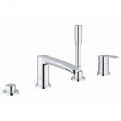Смеситель для ванны на 4 отверстия GROHE Eurostyle Cosmopolitan с ручным душем и переключателем, хром (23048003) — фото, характеристики, купить в TOMSK-CLIMBO