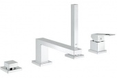 Смеситель для ванны GROHE Eurocube с душевым гарнитуром (на бортик ванны), 19897000 — фото, характеристики, купить в TOMSK-CLIMBO