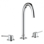 Смеситель для раковины GROHE Concetto на 3 отверстия с донным клапаном, 20216001 — фото, характеристики, купить в TOMSK-CLIMBO