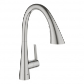 Смеситель для кухни GROHE Zedra New с профессиональной лейкой (3 режима), суперсталь (32294DC2) — фото, характеристики, купить в TOMSK-CLIMBO