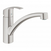 Смеситель для кухни GROHE Eurosmart с низким изливом, суперсталь (33281DC2) — фото, характеристики, купить в TOMSK-CLIMBO