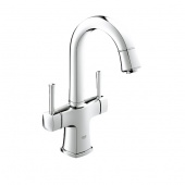Смеситель для раковины GROHE Grandera с донным клапаном и поворотным изливом, 21107000 — фото, характеристики, купить в TOMSK-CLIMBO