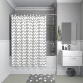 B07P118i11 Штора для ванной комнаты, коллекция Basic — фото, характеристики, купить в TOMSK-CLIMBO