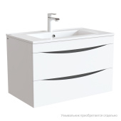 Тумба подвесная, белая, 80 см, Cloud,  IDDIS, CLO80W0i95. Подходит умывальник: 0138000i28 — фото, характеристики, купить в TOMSK-CLIMBO