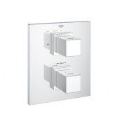 Термостат для ванны GROHE Grohtherm Cube с переключателем (верхняя монтажная часть), 19958000 — фото, характеристики, купить в TOMSK-CLIMBO