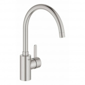 Смеситель для кухни GROHE Eurosmart Cosmopolitan, высокий излив, суперсталь (32843DC2) — фото, характеристики, купить в TOMSK-CLIMBO