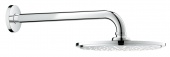 Верхний душ с кронштейном GROHE Rainshower Cosmopolitan Metal, диаметр 210 мм, с ограничением расхода воды, 26062000 — фото, характеристики, купить в TOMSK-CLIMBO