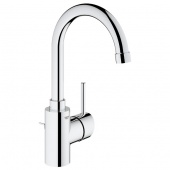 Смеситель для раковины GROHE Concetto с донным клапаном, высокий излив, 32629001 — фото, характеристики, купить в TOMSK-CLIMBO