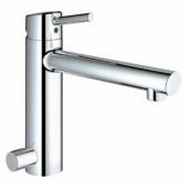 Смеситель для кухни GROHE Concetto со средним изливом с запорным вентилем, 31209001 — фото, характеристики, купить в TOMSK-CLIMBO