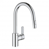 Смеситель для кухни GROHE Eurostyle Cosmopolitan, высокий излив, хром (31482003) — фото, характеристики, купить в TOMSK-CLIMBO
