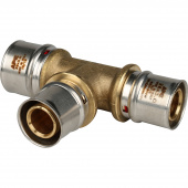 STOUT Тройник переходной 32х26х26 для металлопластиковых труб прессовой (SFP-0005-322626) — фото, характеристики, купить в TOMSK-CLIMBO