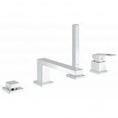 Смеситель для ванны GROHE Eurocube с душевым гарнитуром, монтаж на борт ванны, хром (19897001) — фото, характеристики, купить в TOMSK-CLIMBO