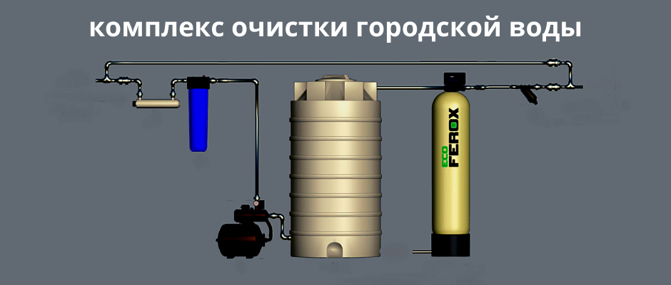Схемы комплексов очистки воды