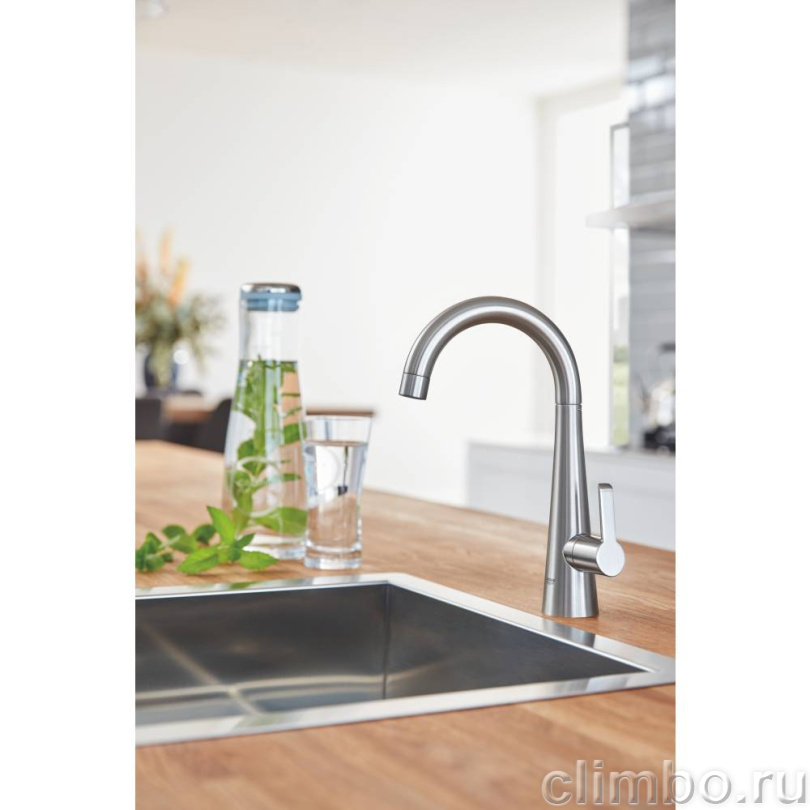 Вентиль вертикальный для подачи фильтрованной воды GROHE Zedra, суперсталь (30026DC2) — фото товара