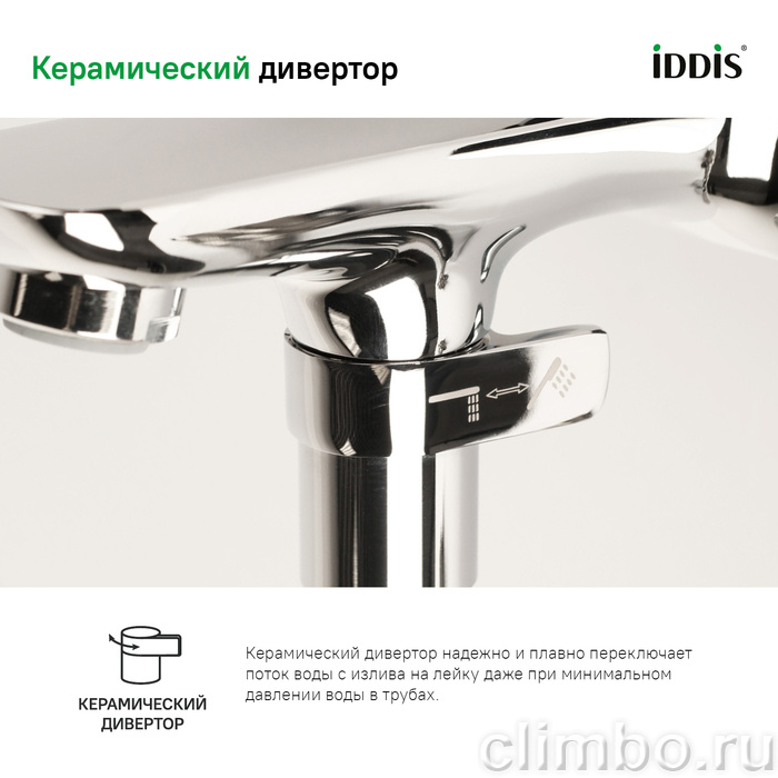Смеситель для ванны Spin IDDIS — фото товара