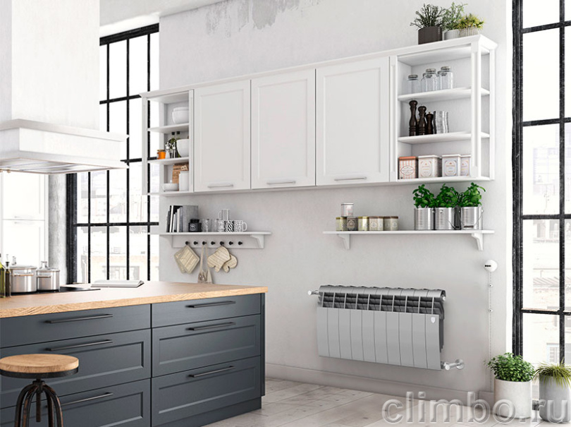 Радиатор Royal Thermo BiLiner 350 /Silver Satin - 8 секц. — фото товара