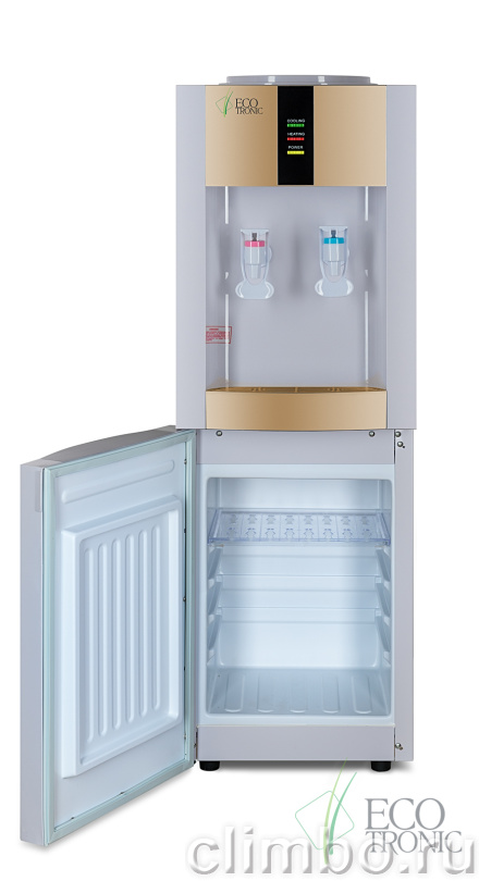 Кулер для воды Ecotronic H1-LCE Gold со шкафчиком — фото товара