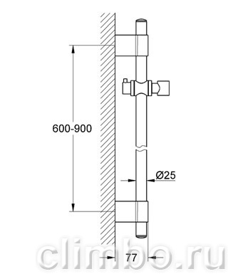 Душевая штанга GROHE Rainshower neutral 900 мм, 28819000 — фото товара