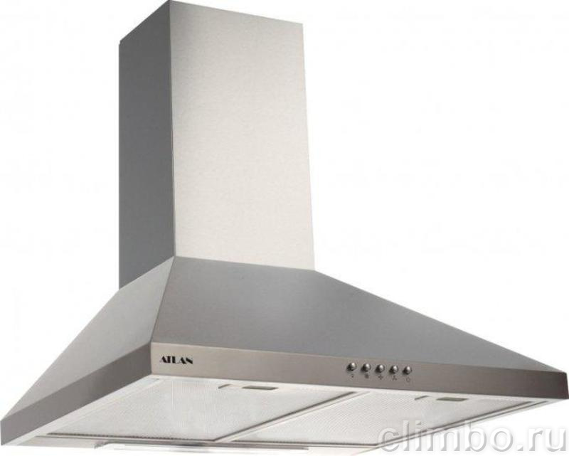Кухонная вытяжка каминная Atlan 2503 B inox серебристый — фото товара