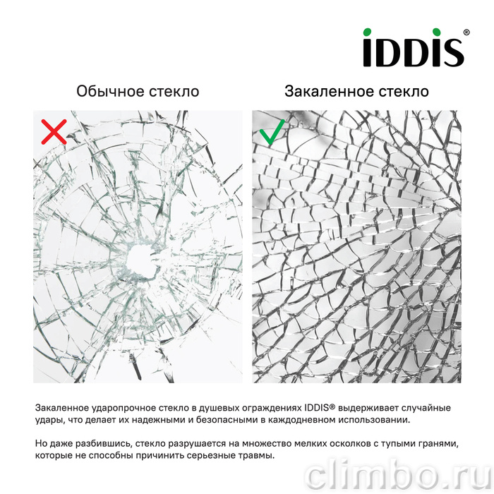 Душевая перегородка Walk In хром 80x195 Slide IDDIS — фото товара