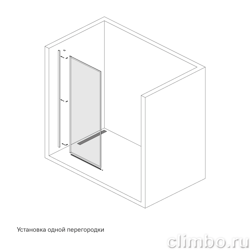 Душевая перегородка Walk In, черный 120x195, Slide, IDDIS, SLI8BS2i23 — фото товара