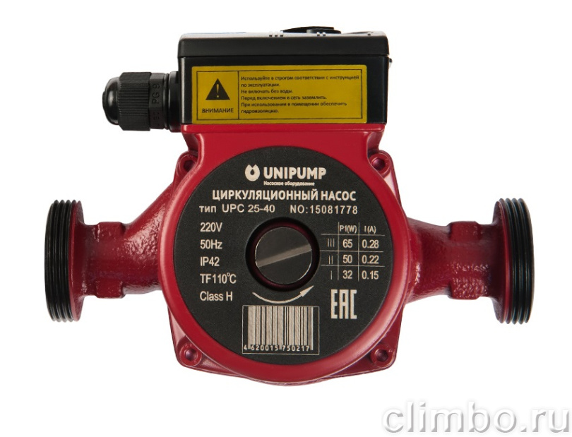 Циркуляционный насос для отопления UNIPUMP  UPС 25-80 180 — фото товара