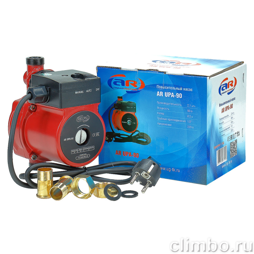 Повысительный насос Aquamotor AR UPA-90 red — фото товара