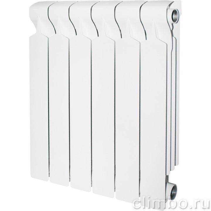 STOUT VEGA 500 10 секций радиатор алюминиевый боковое подключение — фото товара