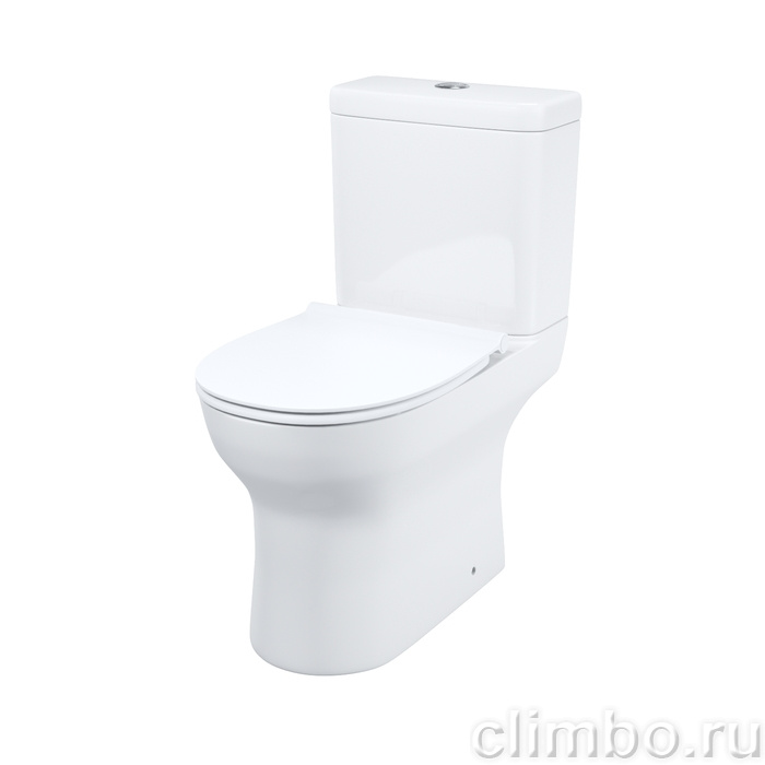 Унитаз-компакт, безободковый,  Drum, DRU2DSEi24, IDDIS — фото товара