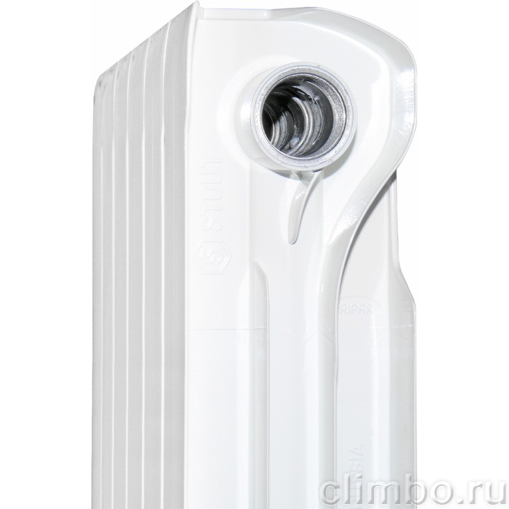 STOUT VEGA 500 14 секций радиатор алюминиевый боковое подключение — фото товара