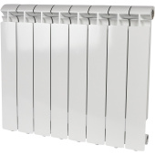 STOUT ALPHA 500 8 секций радиатор алюминиевый боковое подключение (белый RAL 9016) — фото, характеристики, купить в TOMSK-CLIMBO