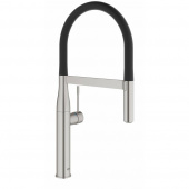 Смеситель для кухни GROHE Essence с профессиональной лейкой, поворотный излив, суперсталь (30294DC0) — фото, характеристики, купить в TOMSK-CLIMBO
